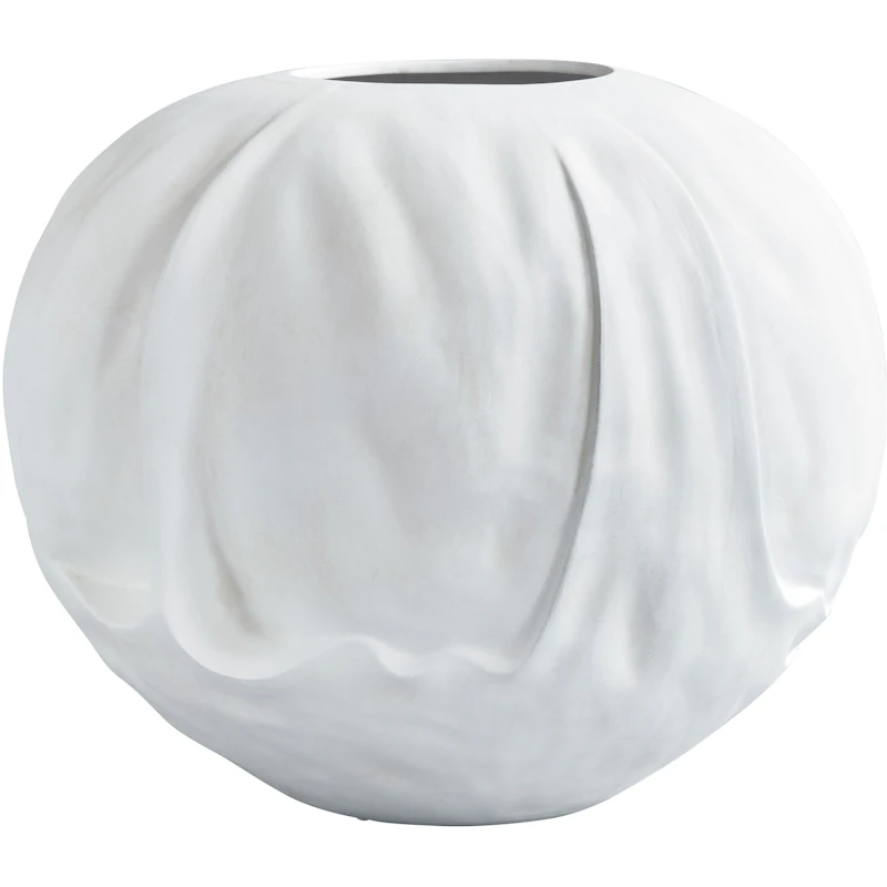 Orimono Vase 50 cm, Knochenweiß