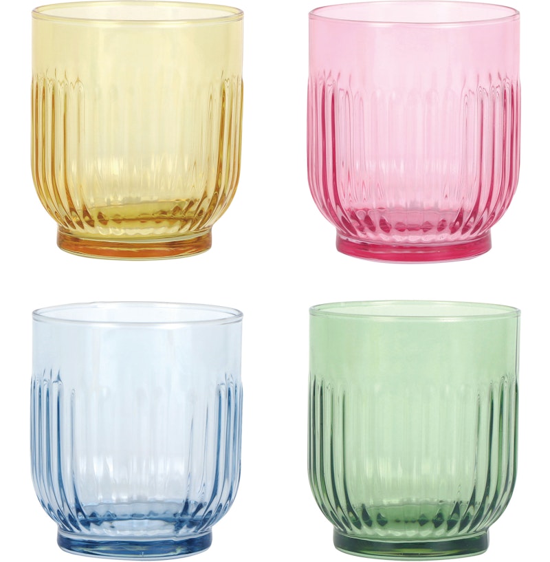 Groovy Glas 33 cl 4-er Set, Multi