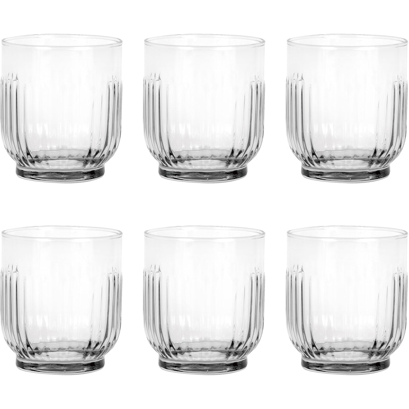 Groovy Glas 33 cl 6-er Set, Transparent