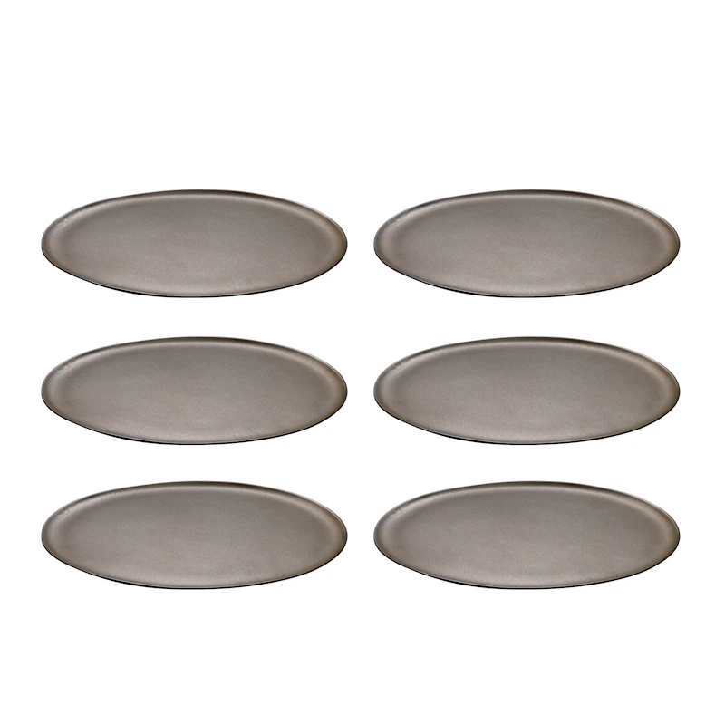 Raw Essteller 28 cm 6-er Set, Metallic Brown