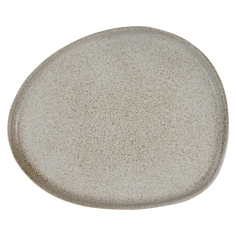 Raw Organic Plate 24 cm, Sandy Beige