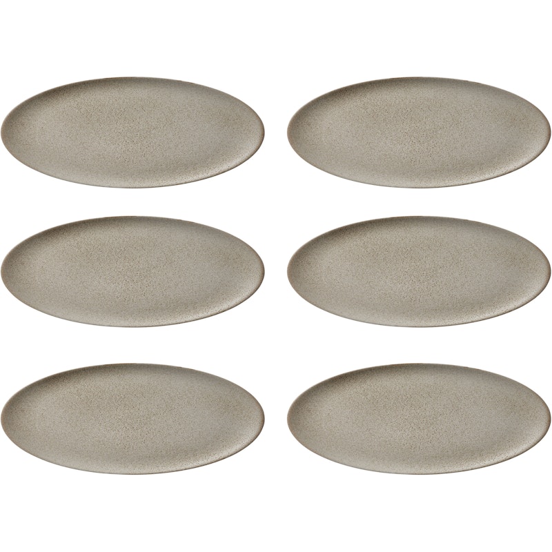 RAW Frühstücksteller 23 cm 6-er Set, Sandy Beige