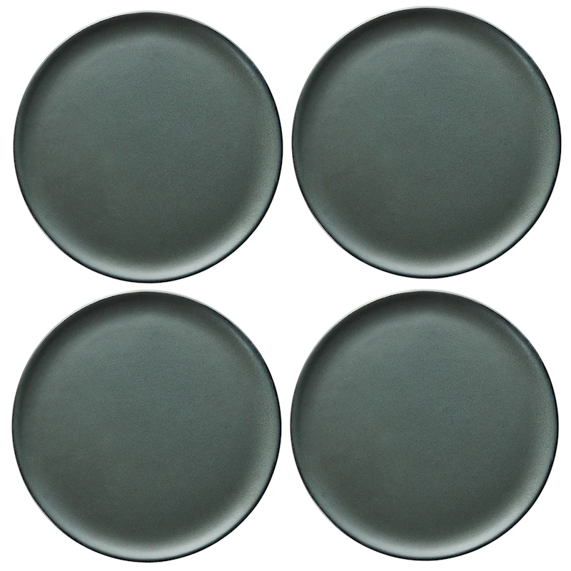 Raw Speiseteller 28 cm 4-er Set, Northern Green
