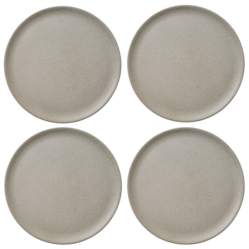 Raw Speiseteller 28 cm 4-er Set, Sandy Beige