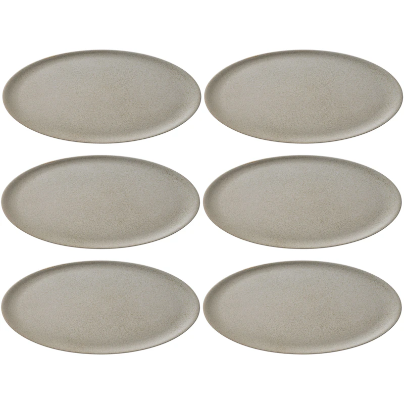RAW Speiseteller 28 cm 6-er Set, Sandy Beige
