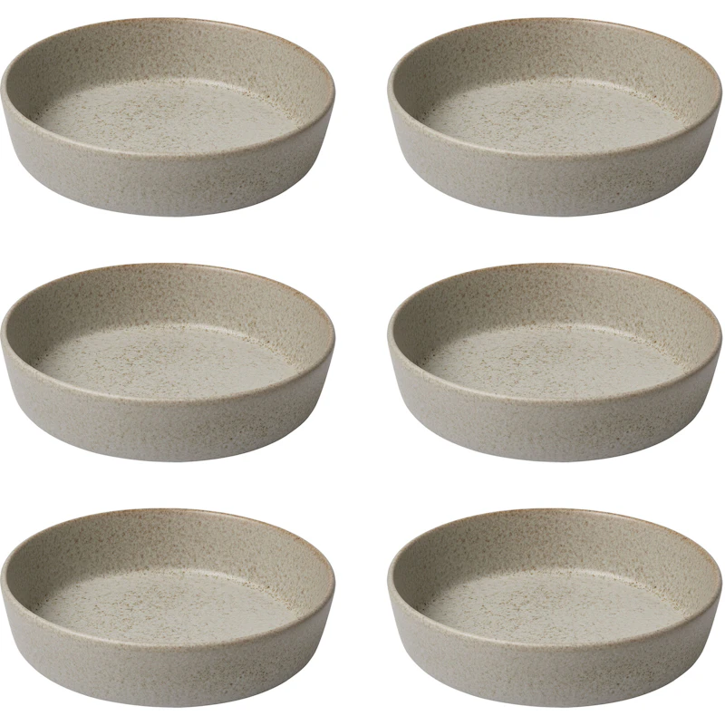RAW Suppenteller 19,4 cm 6-er Set, Sandy Beige