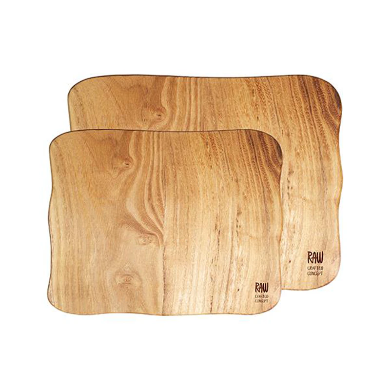 Raw Teak Schneidebretter, 2-er Set