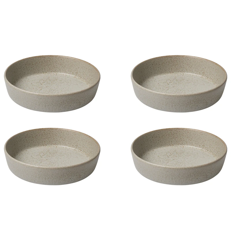 Raw Tiefer Teller 19,4 cm 4-er Set, Sandy Beige