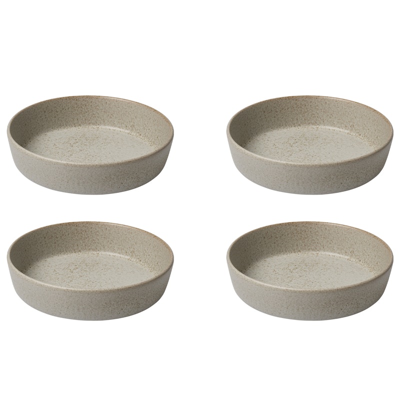 Raw Tiefer Teller 19,4 cm 4-er Set, Sandy Beige
