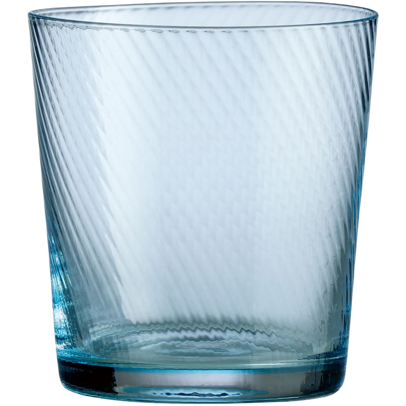RAW Unique Swirl Glas Niedrig 30 cl, Hellblau