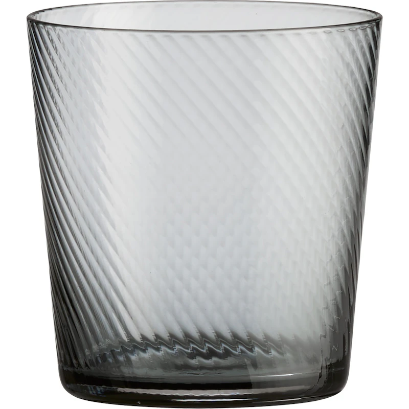 RAW Unique Swirl Glas Niedrig 30 cl, Rauchfarben