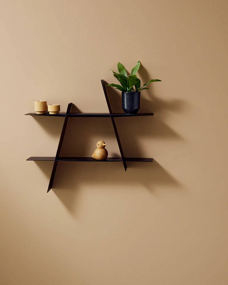 A-shelf Wandregal M, Schwarz Stahl von Andersen