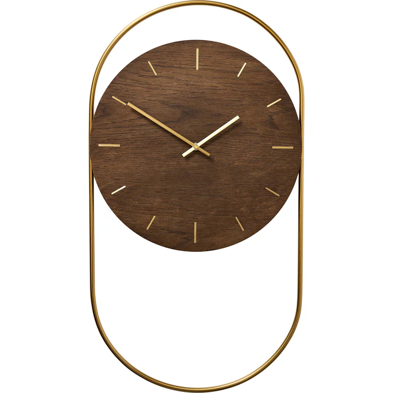 A-Wall Wanduhr, Geräucherte Eiche