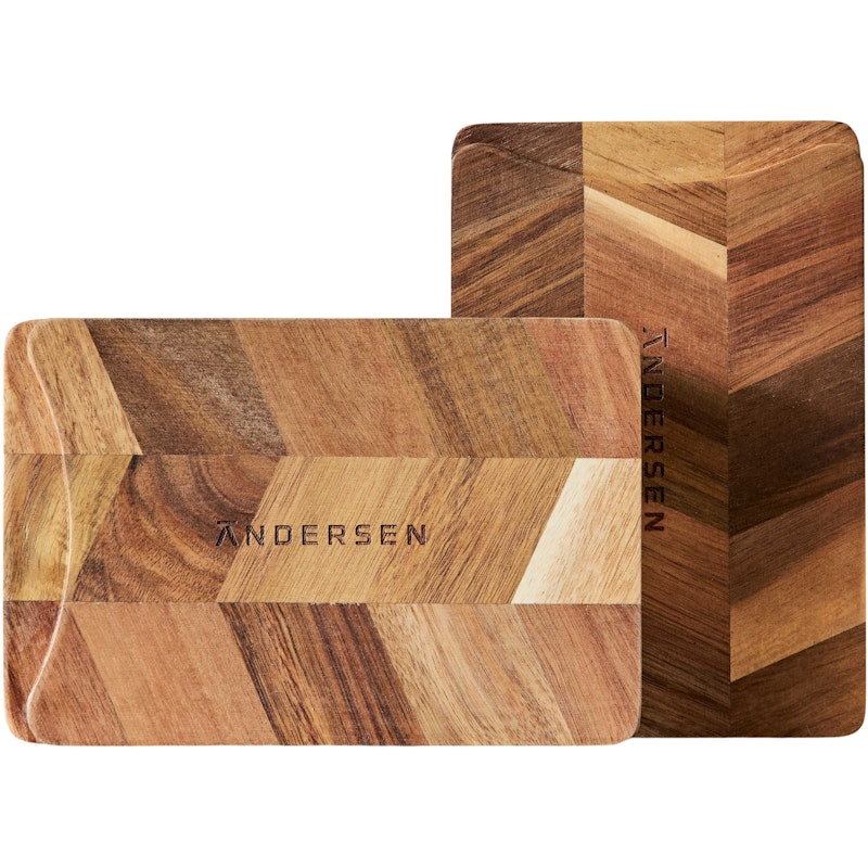 ARC Schneidebrett 12x18 cm 2-er Set, Acacia