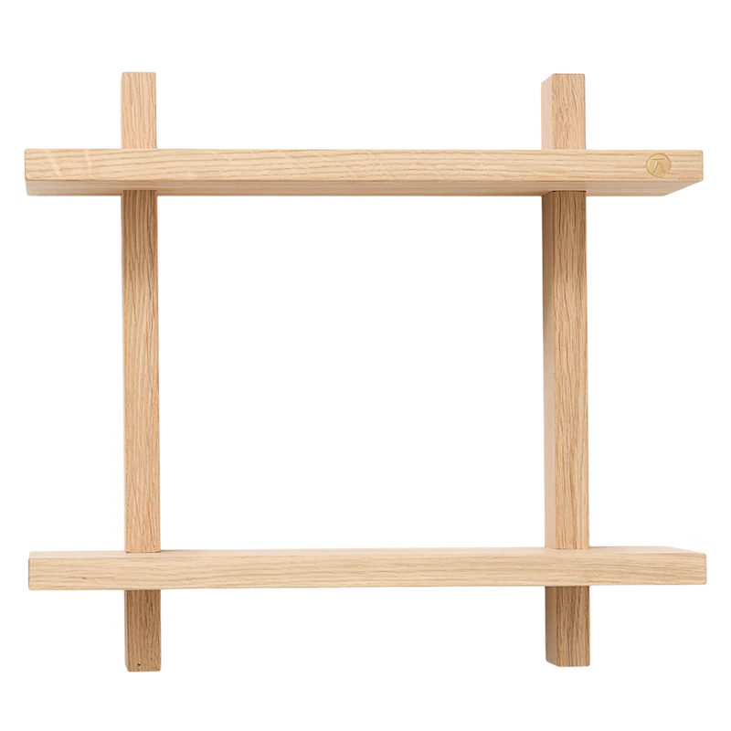 Treat Wandregal Doppelt 34x34 cm, Eiche