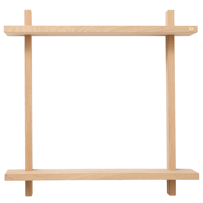 Treat Wandregal Doppelt 50x50 cm, Eiche