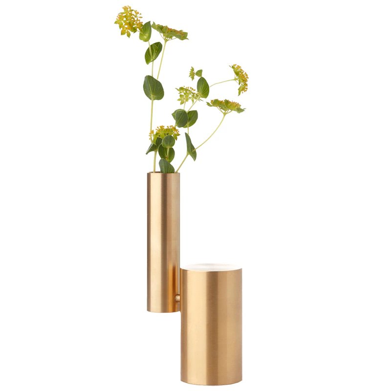 Balance Kerzenhalter / Vase, Messing
