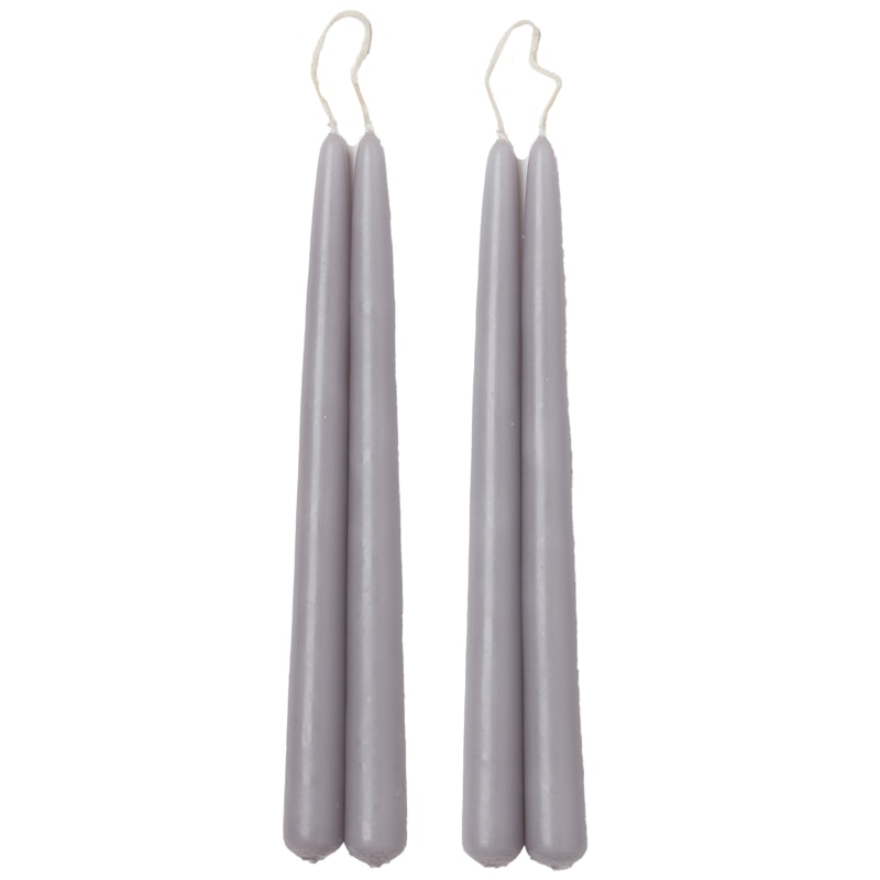 Blossom Kerzen 4-er Set, Cool Grey