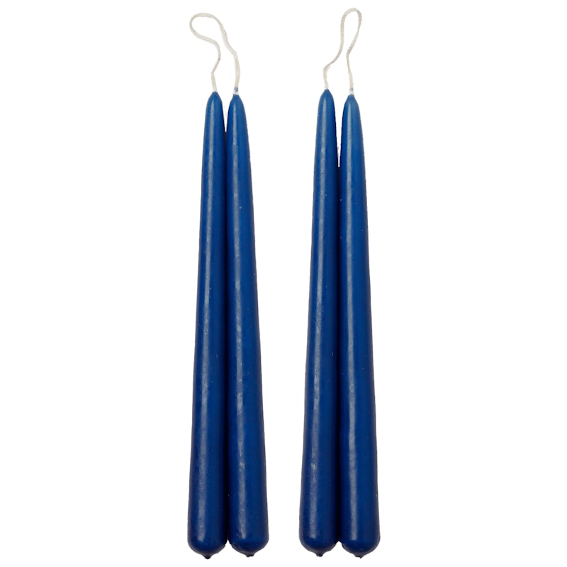 Blossom Kerzen 4-er Set, Cobalt Blue