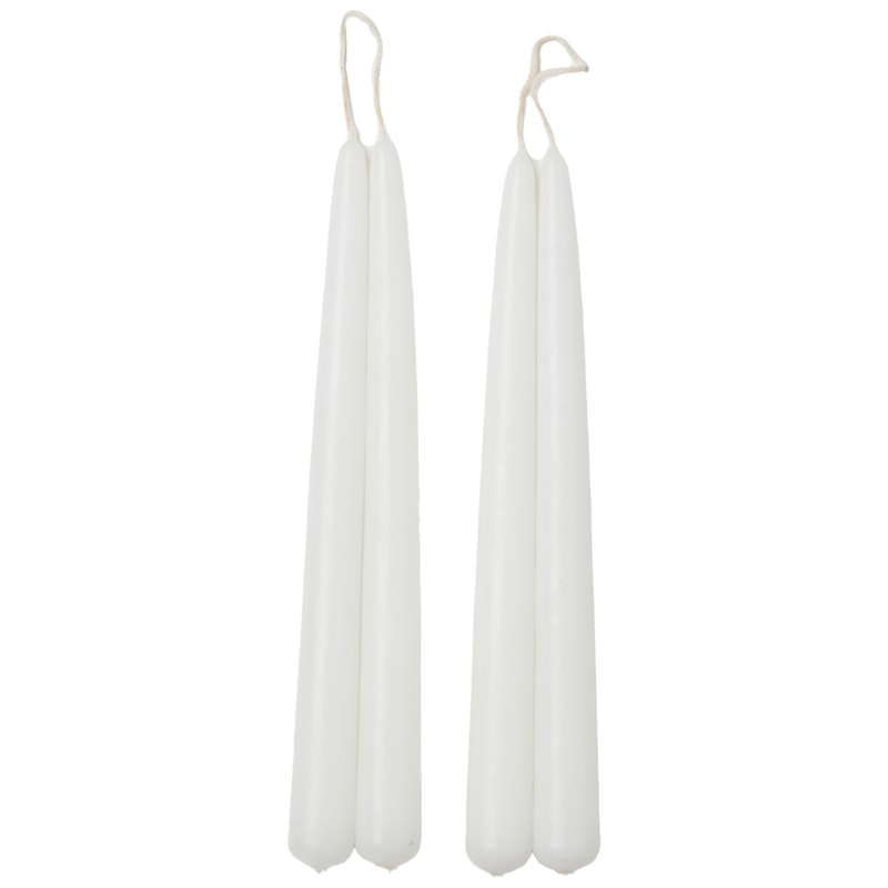 Blossom Kerzen 4-er Set, Weiß