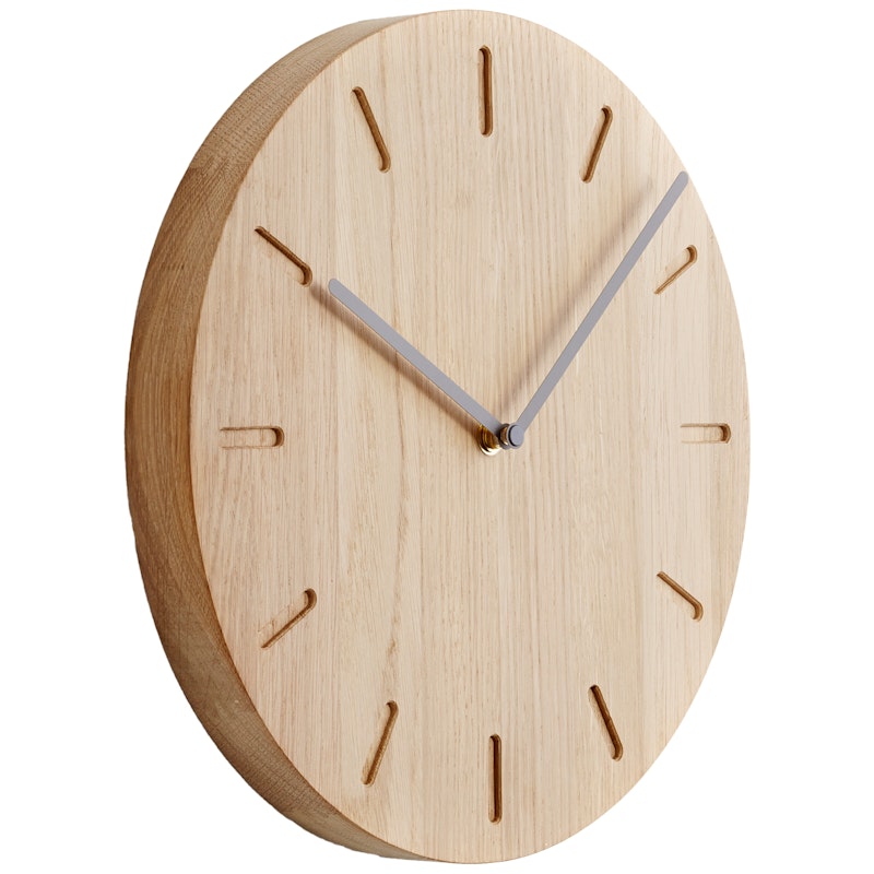 Watch:Out Wanduhr, Eiche / Grau