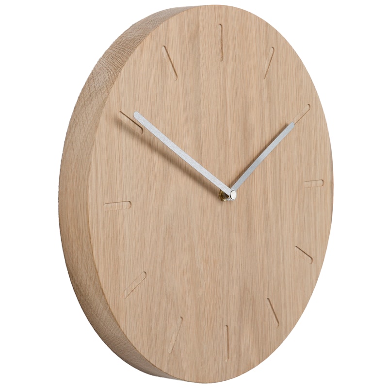 Watch:Out Wanduhr, Eiche / Stahl