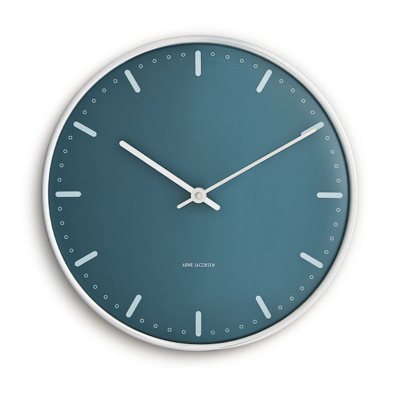 City Hall Wanduhr Ø 29 cm, Blau