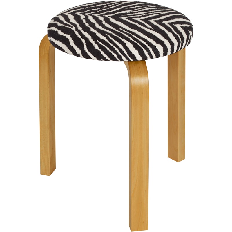 60 Hocker, Honigfarbig / Zebra
