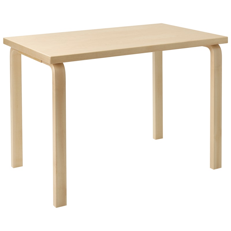 Aalto 80B Kindertisch Rechteckig 60x100 cm, Birke