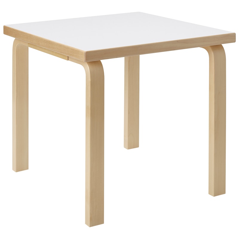 Aalto 80C Tisch Quadratisch 60x60 cm, Weiß Laminat