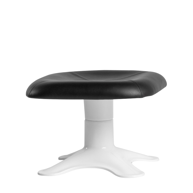 Karuselli Ottoman Fußhocker, Schwarz/Weiß