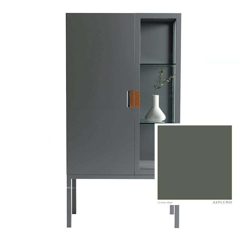 Frame Semi Cabinet, Green Khaki