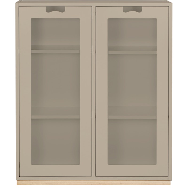 Snow E Glasvitrine 42 cm, Dark Sand