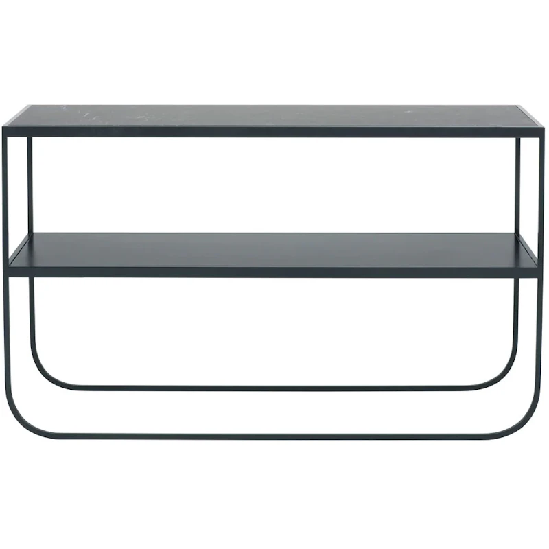 Tati Console 120 Beistelltisch, Char Grey / Nero Marquina