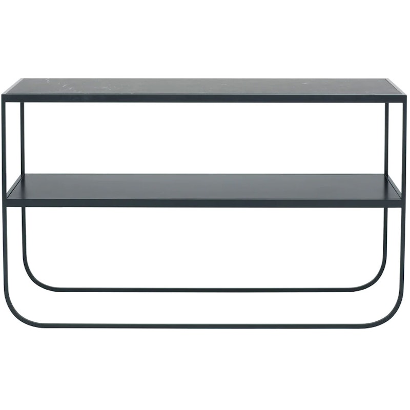 Tati Console 120 Beistelltisch, Char Grey / Nero Marquina