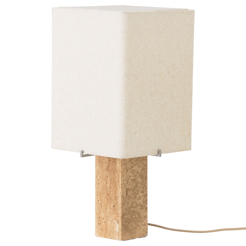 Nonna Tischlampe 49 cm, Travertin / Sandfarben