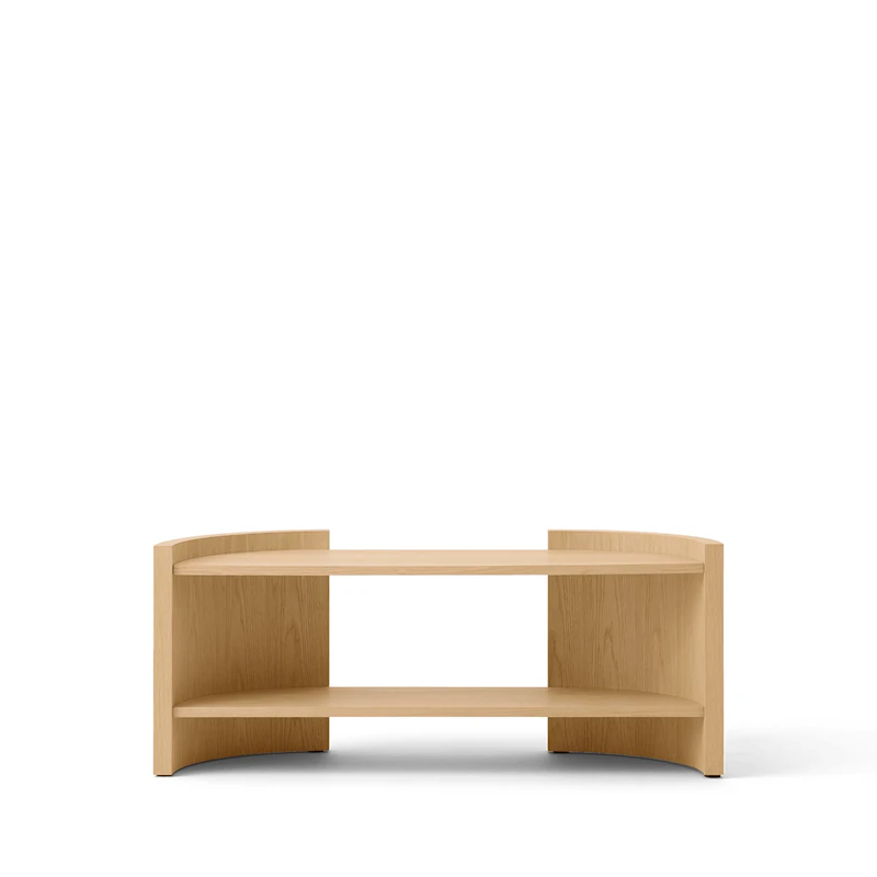Crescent Bücherregal In Lackierter Eiche, 60 cm
