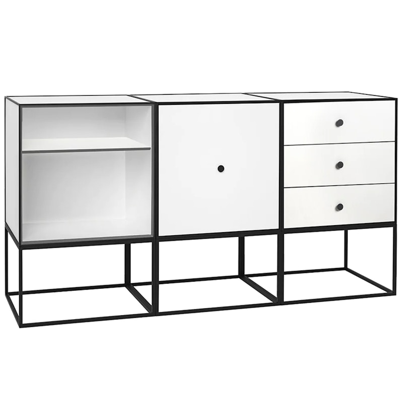 Frame 49 Trio Sideboard mit Gestell, Weiß