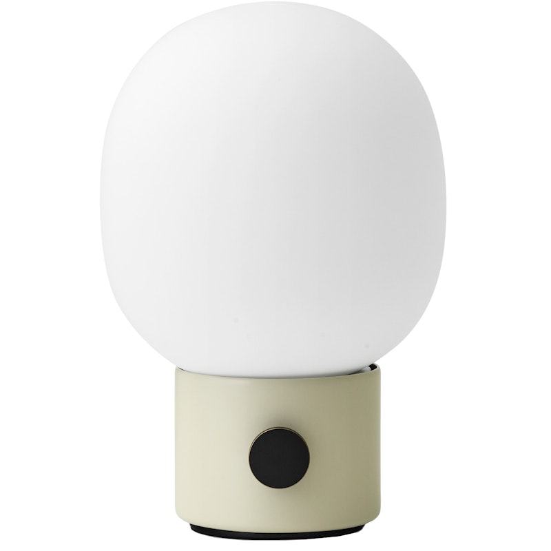 JWDA Tischlampe Tragbar Ø14,4 cm, Alabasterweiß