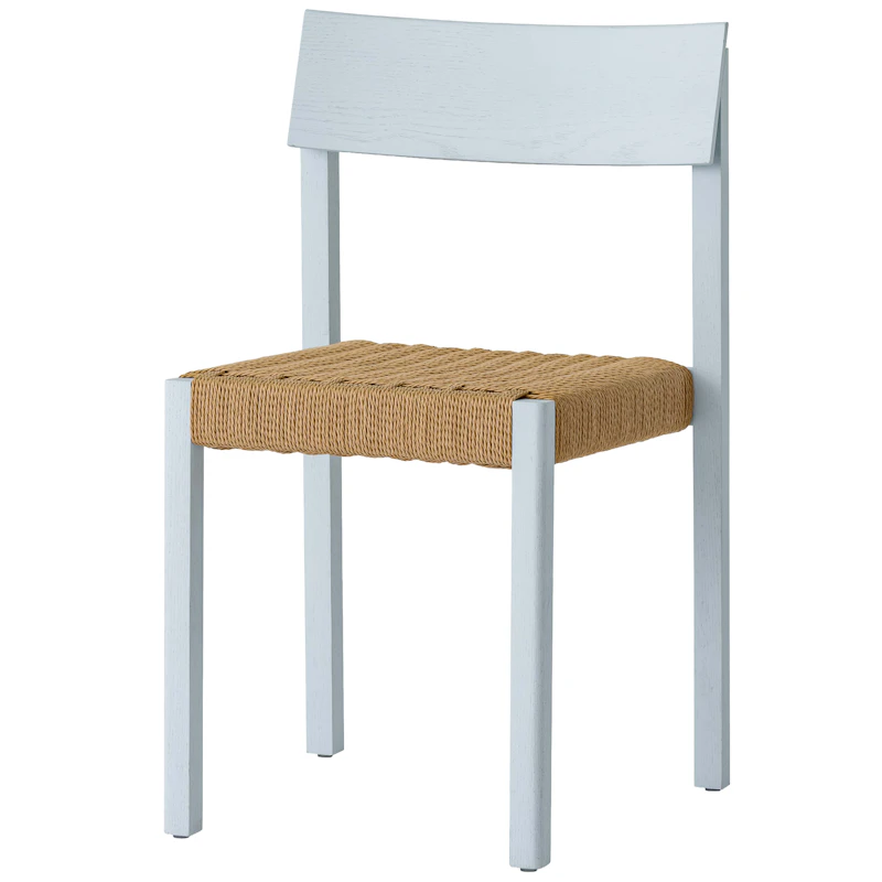 Mauro Stuhl, Linen Blue Oak / Paper Cord