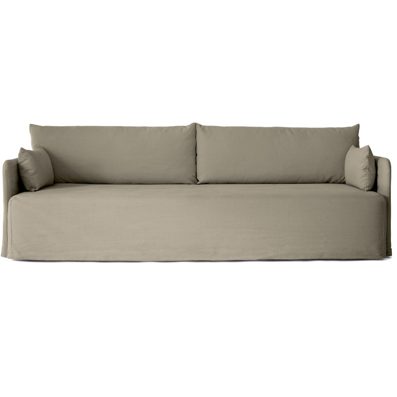 Offset Sofa 3-Sitzer Abnehmbarer Bezug Cotlin, Poppy Seed
