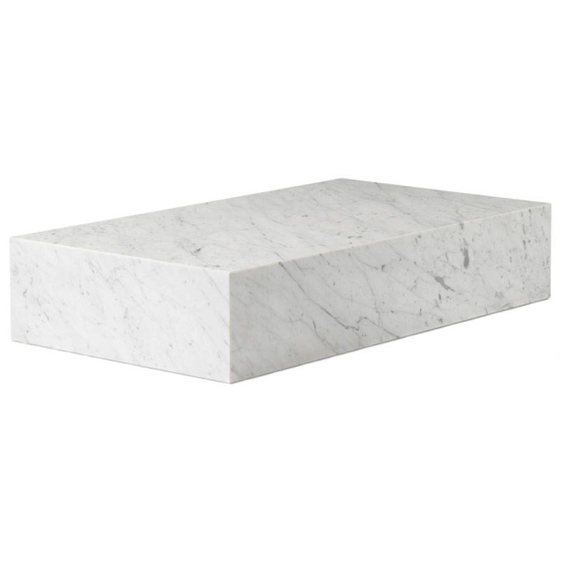 Plinth Grand Kaffeetisch 137x76 cm, Carrara