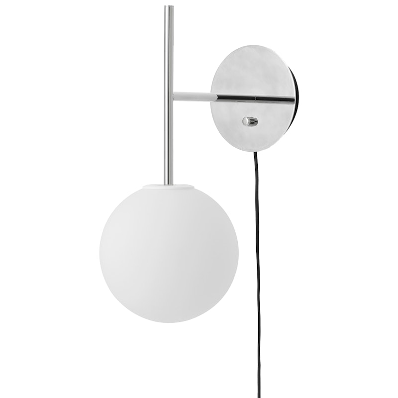 TR Bulb Wandleuchte, Poliert Stahl