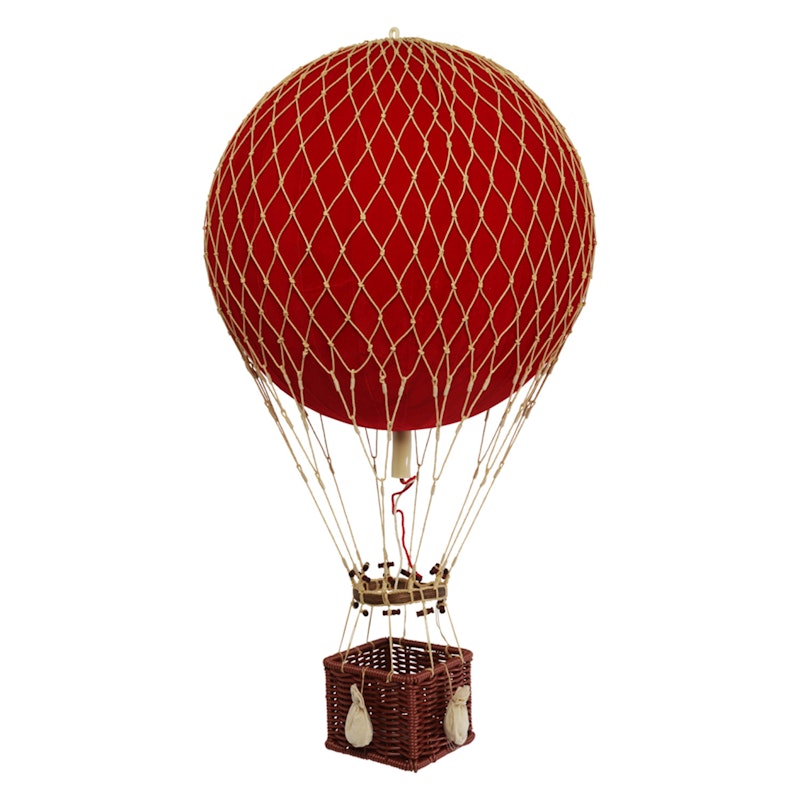 Royal Aero Heißluftballon Samt Ø32 cm, Rot