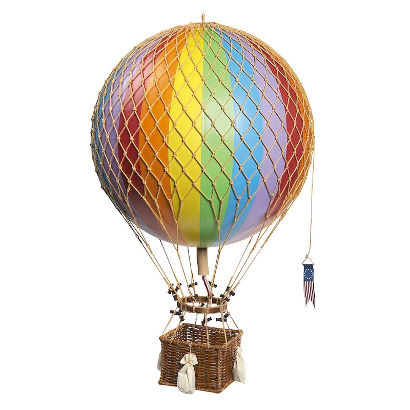Royal Aero Heißluftballon 32x56 cm, Rainbow