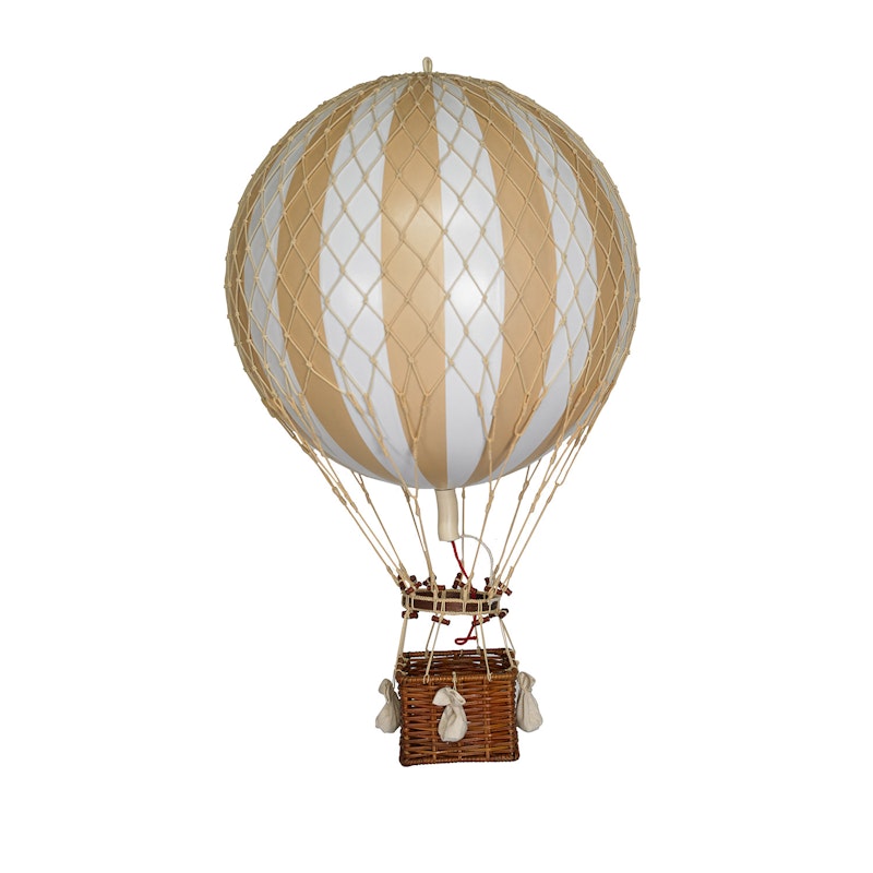 Royal Aero Heißluftballon 32x56 cm, Weiß / Elfenbein