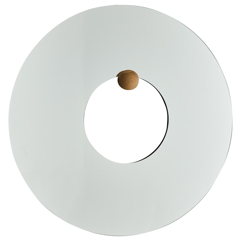 Castellum Wandspiegel Ø80 cm, Geölte Eiche