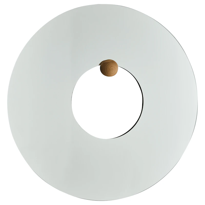 Castellum Wandspiegel Ø80 cm, Geölte Eiche