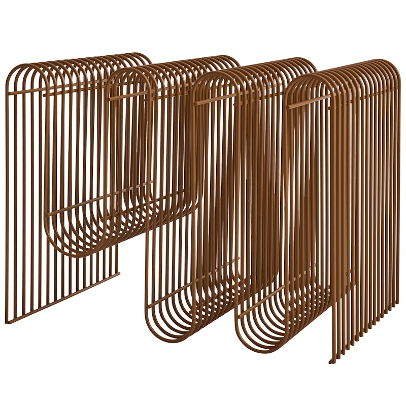 Curva Zeitungsständer, Amber