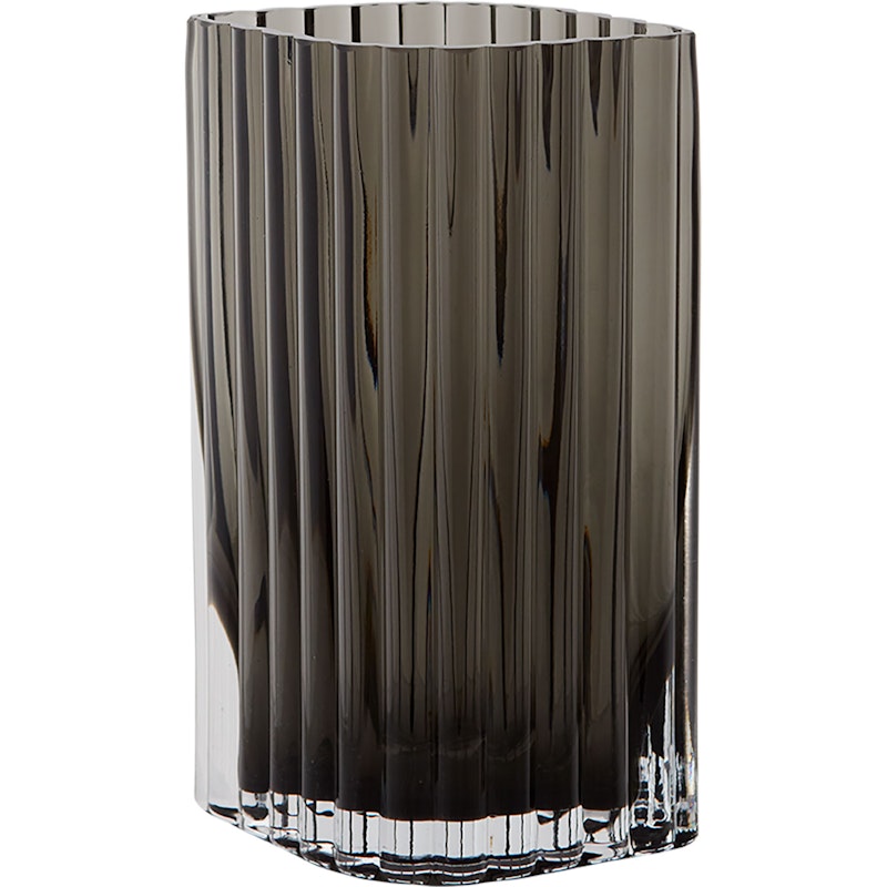 Folium Vase 20 cm, Schwarz